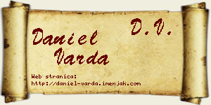 Daniel Varda vizit kartica